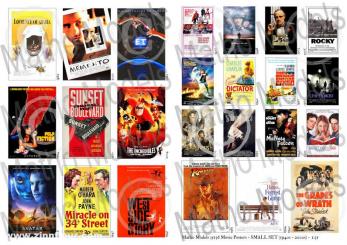 Affiches de films des années 1940 à 2000 - petit set 