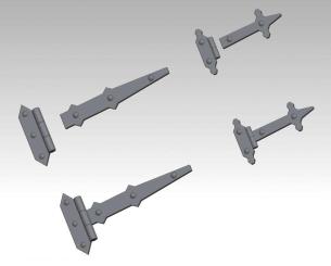 Set of antique hinges 