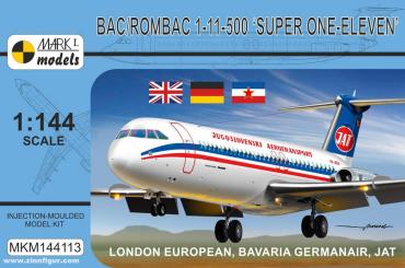 BAC/Rombac 1-11-500 ‘Super One-Eleven’ London European, Bavaria Germanair, JAT 