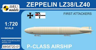 LZ38/LZ40 Classe P Zeppelin "Premiers attaquants 