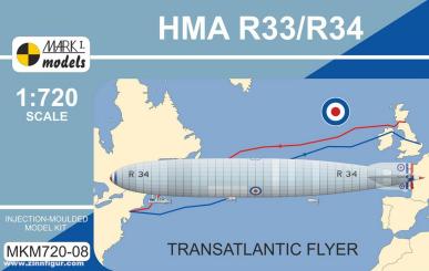 HMA R33/R34 (Armstrong Whitworth R33/Beardmore R34) "Transatlantic Flyer" (avion transatlantique) 