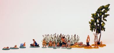 Bathing scene around 1900 (Bathing pleasure) 