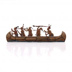 Indians in canoe 