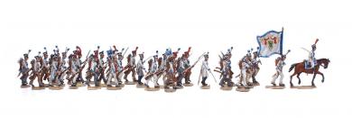 Infanterieregiment Prinz Anton auf dem Marsch 