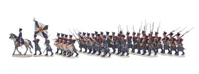 Infanterie auf dem Marsch. 1. Westpreußisches Infanterie-Regiment, 1812-15 
