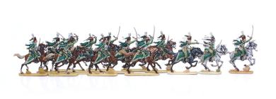 Fur cap hussars, on the attack 