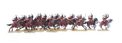 Winged cap hussars, on the attack 