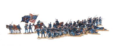 Amerikanischer Bürgerkrieg - Infanterie der Nordstatten im Feuer 