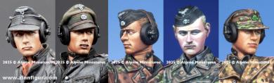 WSS Panzer Crew Heads Set 3 