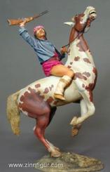 Apachenkrieger zu Pferd 