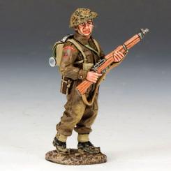 Soldier with Rifle Port Arms 