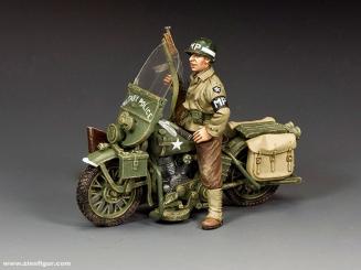 Militärpolizist auf Motorrad -MP- 