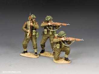 Riflemen in action Set (w/ Sand base) 