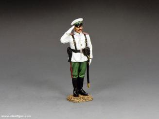 PRUSSIAN OFFICER STANDING AT ATTENTION 54MM PAINTED METAL ALLOY PARADE 