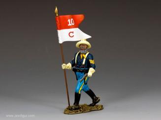 Sergeant mit Fahne - 10th Cavalry "Buffalo Soldiers" 