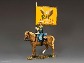 Sergeant mit Regimentsfahne der 5th Cavalry 