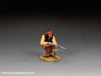 Apache à genoux avec mousqueton 