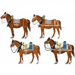 Attelage à 4 chevaux + harnachement à la Française 
