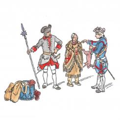 Handel im Fort Carillon 