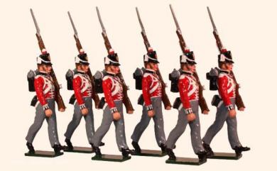 Soldats de la garde en marche 