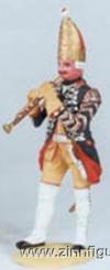 Grenadier Oboe-Spieler, marschierend, spielend 