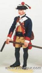 Artilleryman with aiming lever 