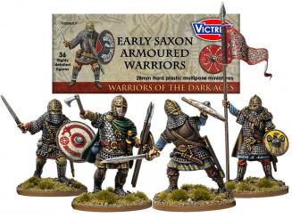 Premiers guerriers anglo-saxons en armure 
