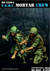 US Marines avec mortier 