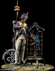 Carabinier avec cage à oiseaux - 21e Demi-Brigade Legère - 75 mm 