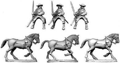 French Cavalry in Buff Coat with Carbine 