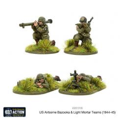 US Airborne Bazooka & troupes de mitrailleuses légères 1944-45 