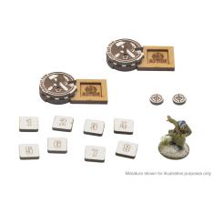 Bolt Action MDF Artillery Zeroing In Markers - Soviet Union 