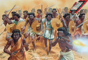 Sudanesische Stammeskrieger 1881-85 