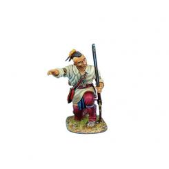 Woodland Indian Pointing at Target 