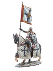 Chevalier de l'Ordre Teutonique avec étendard à cheval 