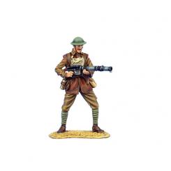 British Infantry Firing Lewis MG 