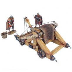 Winter Roman Onager with 2 Crew Figures, Basket, and 2 Stones 