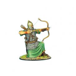 Auxiliaire oriental archer, à genoux, tirant 