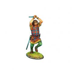 Gallic Warrior Charging and Swinging Sword 