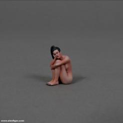 A Thoughtful Girl - Black Haired 