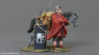 Legionary with Pony - Black Shield - Legio IX 