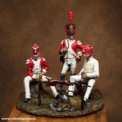 Soldaten im Lager - Wallis Bataillon 