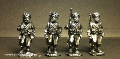 Tirailleurs, marschierend 