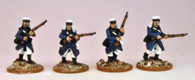 Fremdenlegionäre im Mantel, vorgehend I 