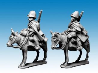 Legion Mounted Company in Greatcoats and Sun Helmets 