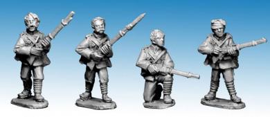 Britische Infanterie ohne Kopfbedeckungen - 2. Afghanistan-Krieg 