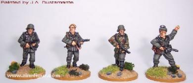 Fantassins allemands avec PPSH41 
