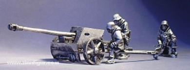 Late War German Pak40 with Crew 