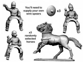 Guerriers celtes à cheval 