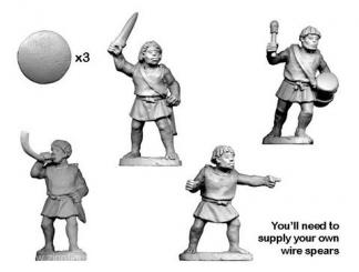 Figurines de commandement de guerriers numides 
